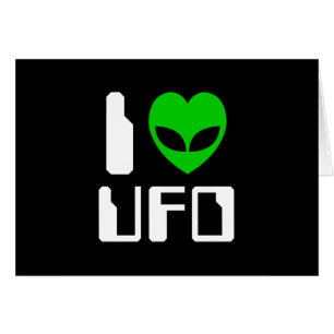 Jag känner av Heart UFO-gratulationskort Hälsningskort