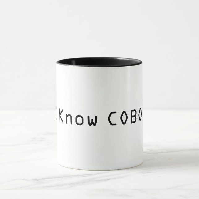 Jag känner Cobol Mugg (Center)