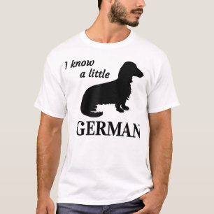 Jag känner en liten tysk nolla Dachshund T-Shirt