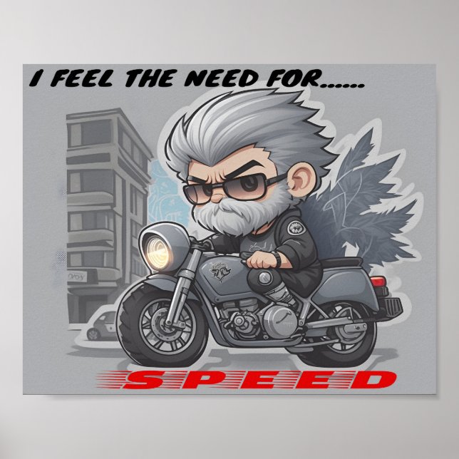 Jag känner ett behov, ett behov av hastighet poster (Framsidan)