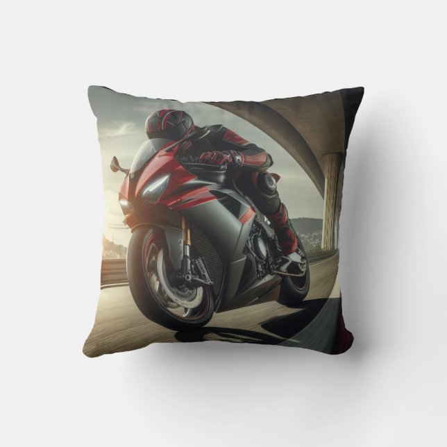 Jag känner ett behov, ett behov av snabbhet. Dekor Kudde (Baksida)