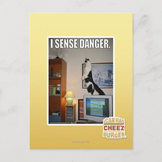 Jag känner fara vykort (Framsida)