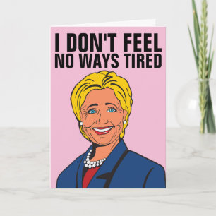 JAG KÄNNER INGET SÄTT ATT DÖLJA HILLARY BBLANK CAR KORT