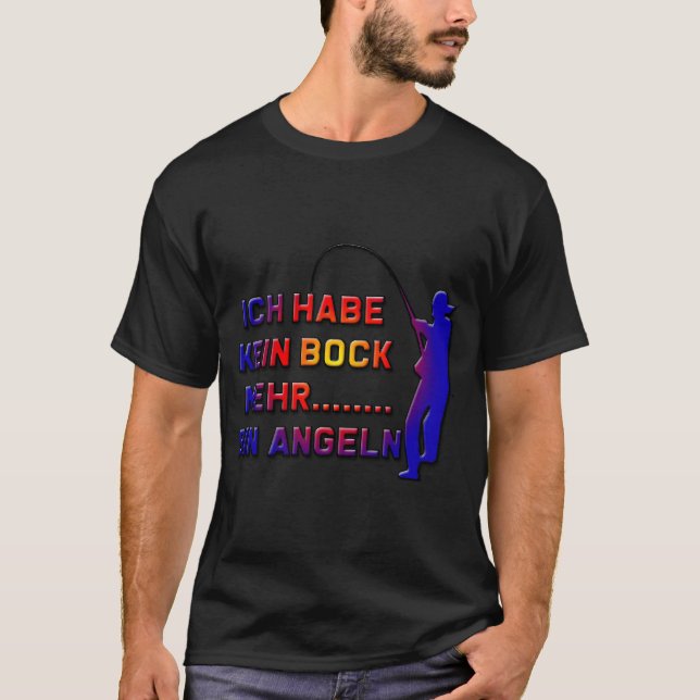 Jag känner inte för att fiska längre t shirt (Framsida)