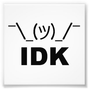 Jag känner inte LOL Fototryck