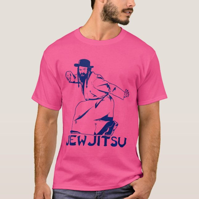 Jag känner Jew Jitsu för judiska Jiu Jitsu T Shirt (Framsida)