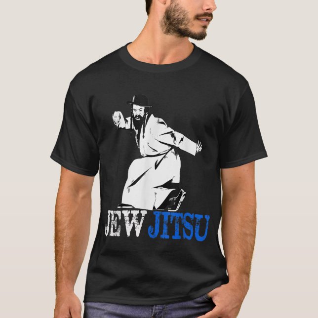 Jag känner Jew Jitsu Shirt Rabbi Horah Dance Jiu J T (Framsida)