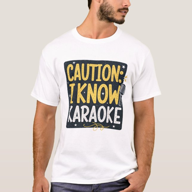 Jag känner karaoke t shirt (Framsida)