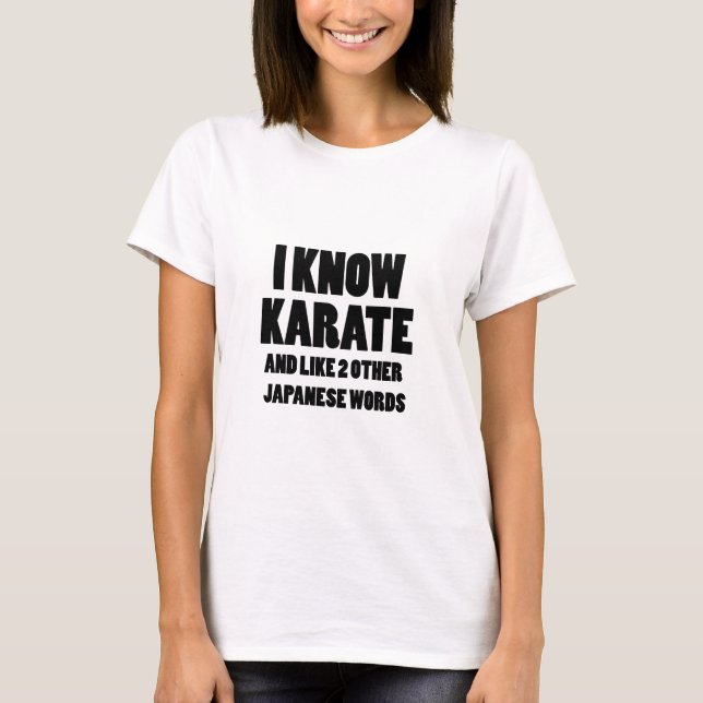 Jag känner karate t shirt (Framsida)