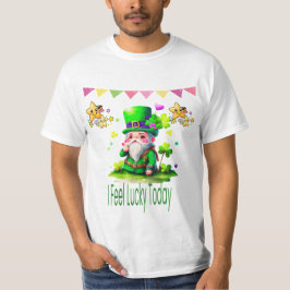 Jag känner Lucky idag -St. Patrick's Day Lucky Des T Shirt