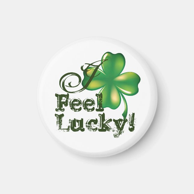 Jag känner Lucky, St. Patrick's Day, magnet (Framsidan)