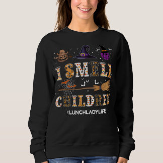 Jag Känner Lukten av Barn Rolig Lunchdam Halloween T Shirt