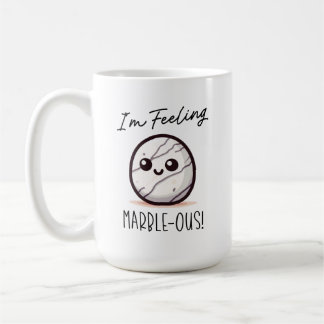 Jag känner Marble-ous - Cute Geology Pun Tecknad Kaffemugg