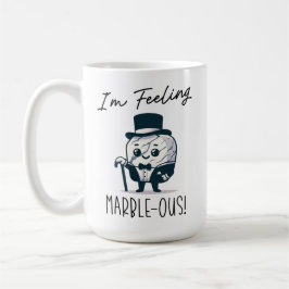Jag känner Marble-ous - Cute Geology Pun Tecknad Kaffemugg