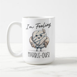 Jag känner Marble-ous - Cute Geology Pun Tecknad Kaffemugg