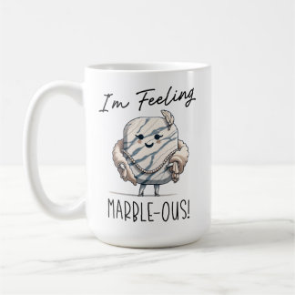 Jag känner Marble-ous - Cute Geology Pun Tecknad Kaffemugg