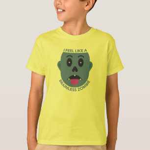 Jag Känner Mig Som En Hjärnlös Zombie Barn T-Shirt