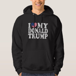 Jag känner min Donald Trump för president 2024 Hoodie