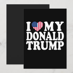 Jag känner min Donald Trump för president 2024 Inbjudningar