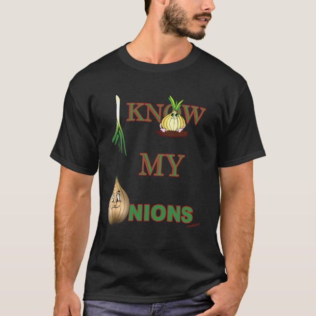 Jag Känner Min Lök Roligt T Shirt (Framsida)