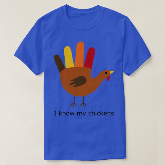 Jag känner mina kycklingar t shirt (Design framsida)