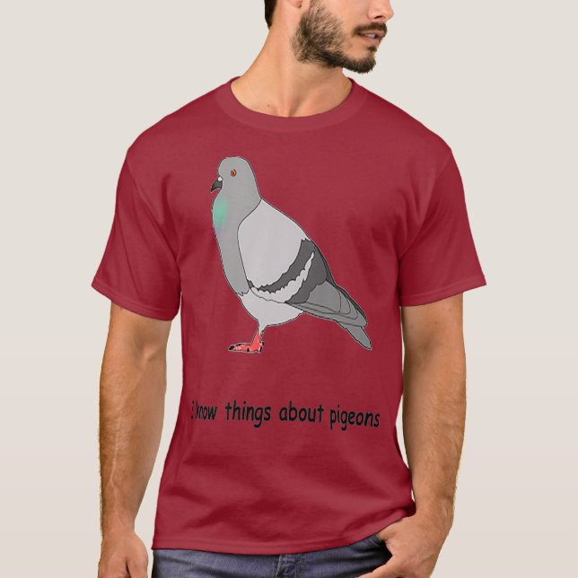 Jag känner sak om duvor t shirt (Framsida)