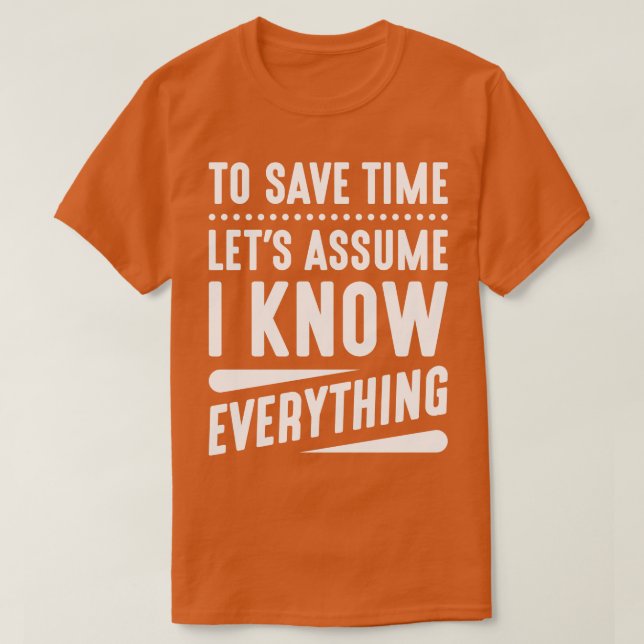 Jag känner till allt 2 t shirt (Design framsida)