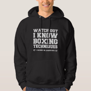Jag Känner Till Boxningstekniker Hoodie