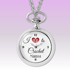 Jag känner till (Craft) Silver Alloy Necklace Watc Armbandsur