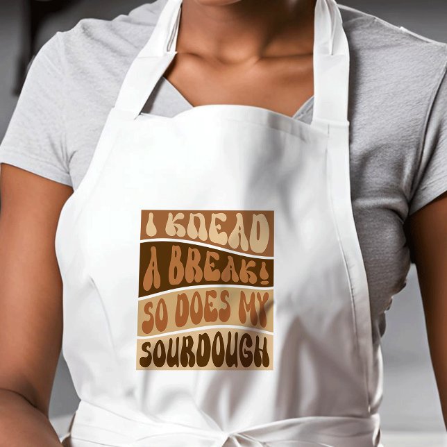 Jag känner till ett brott så gör min sourdough Bre Långt Förkläde (Cute funny sourdough bread enthusiast apron - the perfect gift for bakers *mockup is Ai generated)