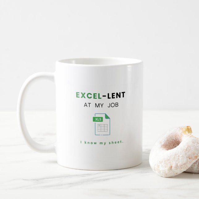 Jag känner till mitt kalkylblad | Funny CPA Accoun Kaffemugg (Med munk)