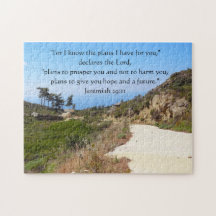 "Jag känner till planerna" Jeremiah 29:11 Road Bib