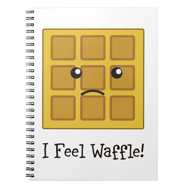 Jag känner Waffle! Anteckningsbok Med Spiral (Framsidan)