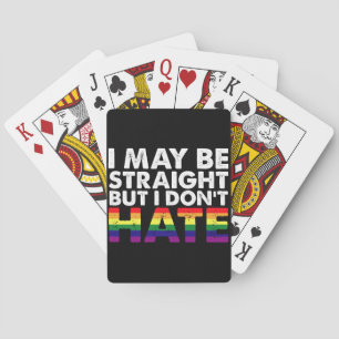 Jag kanske är hetero, men jag hatar inte HBTQ homo Casinokort