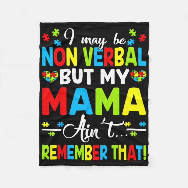 Jag kanske är icke-mobyl, men min Mamma minns inte Fleecefilt (Framsidan)