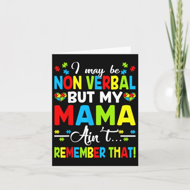 Jag kanske är icke-mobyl, men min Mamma minns inte Kort (Framsida)