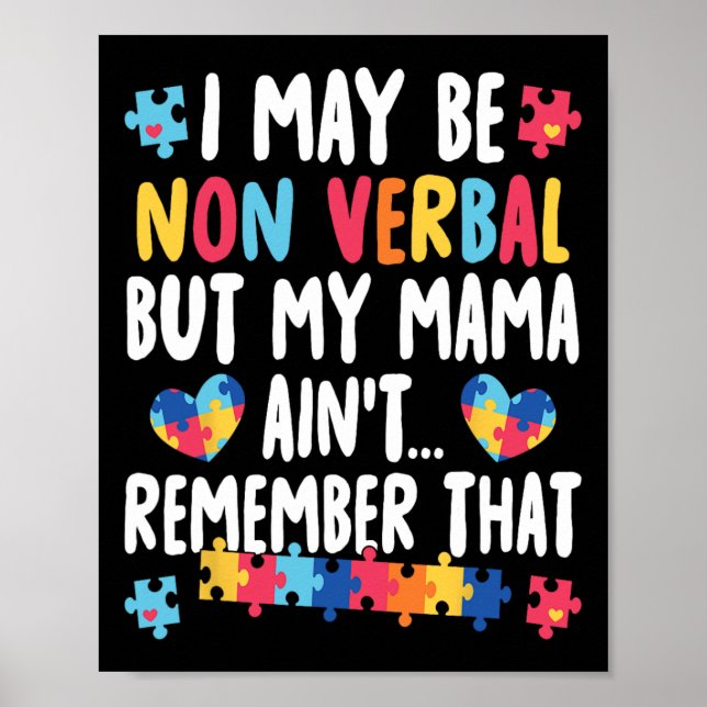 Jag kanske är icke-mobyl, men min Mamma minns inte Poster (Framsidan)