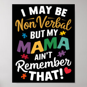 Jag kanske är icke-mobyl, men min Mamma minns inte Poster