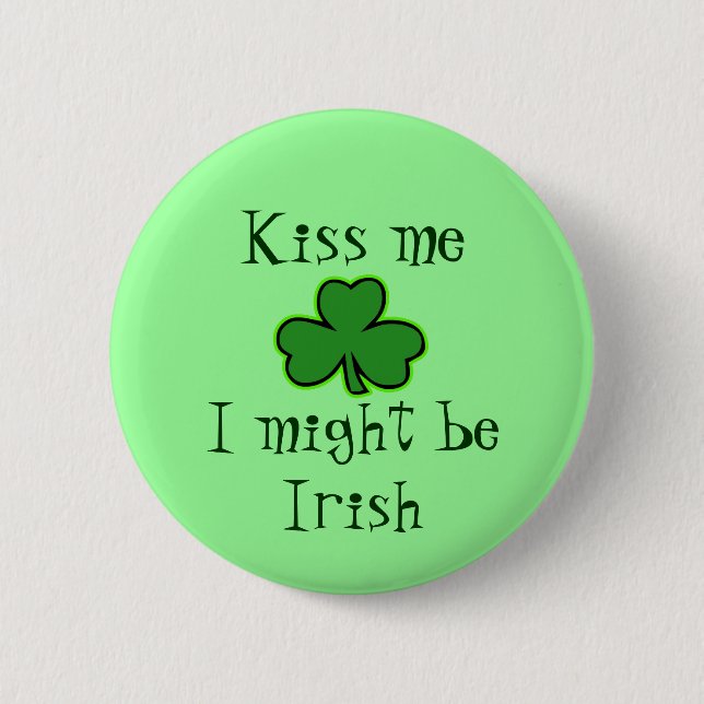 Jag kanske är Irish Button Knapp (Framsida)