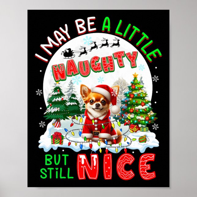 Jag kanske är lite stygg, men ändå fin Julafton Ch Poster (Framsidan)