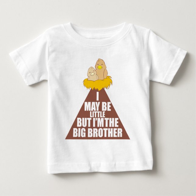 Jag kanske är liten, men jag är storebror t shirt (Framsida)