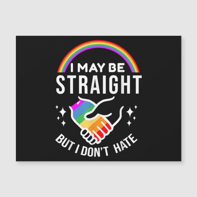 Jag kanske är Rak men jag hatar inte Hate HBT Gay  (Framsida)