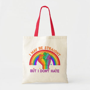 Jag kanske är Rak men jag hatar inte Hate HGBTQIA- Tygkasse