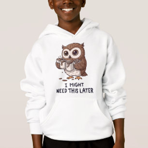 Jag kanske behöver kaffe senare - Rollig Ugglehumo T Shirt