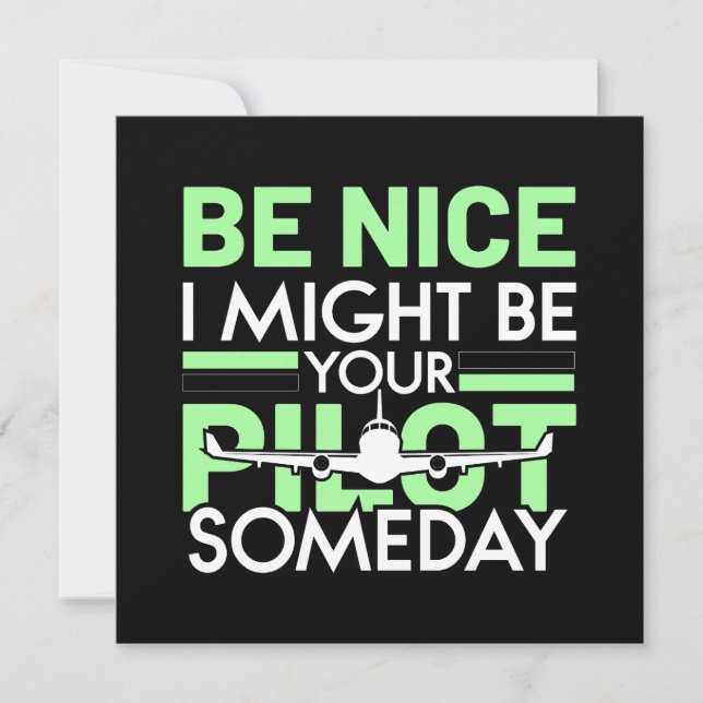 Jag kanske blir din pilot någon dag Roligt flygtit (Framsida)
