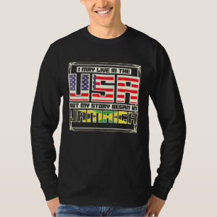 Jag kanske bor i USA, men min historia började i J T Shirt