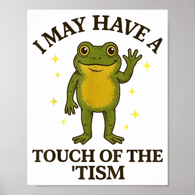 Jag kanske har en touch av tism poster (Framsidan)