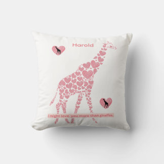 Jag kanske Kärlek mer än Giraffes Design 2 Thro Kudde