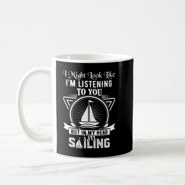 Jag kanske lyssnar på dig kaffemugg (Vänster)