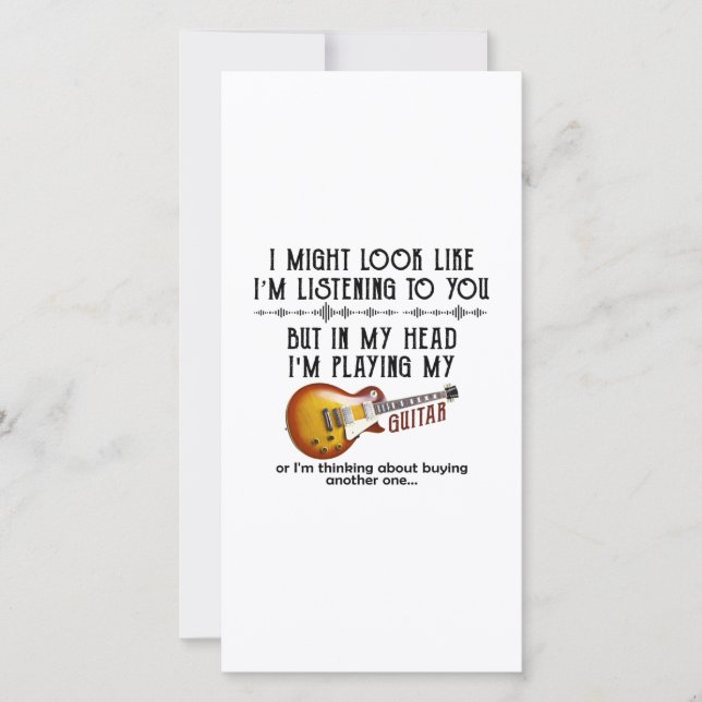 Jag kanske ser ut att lyssna på dig tack kort (Framsida)